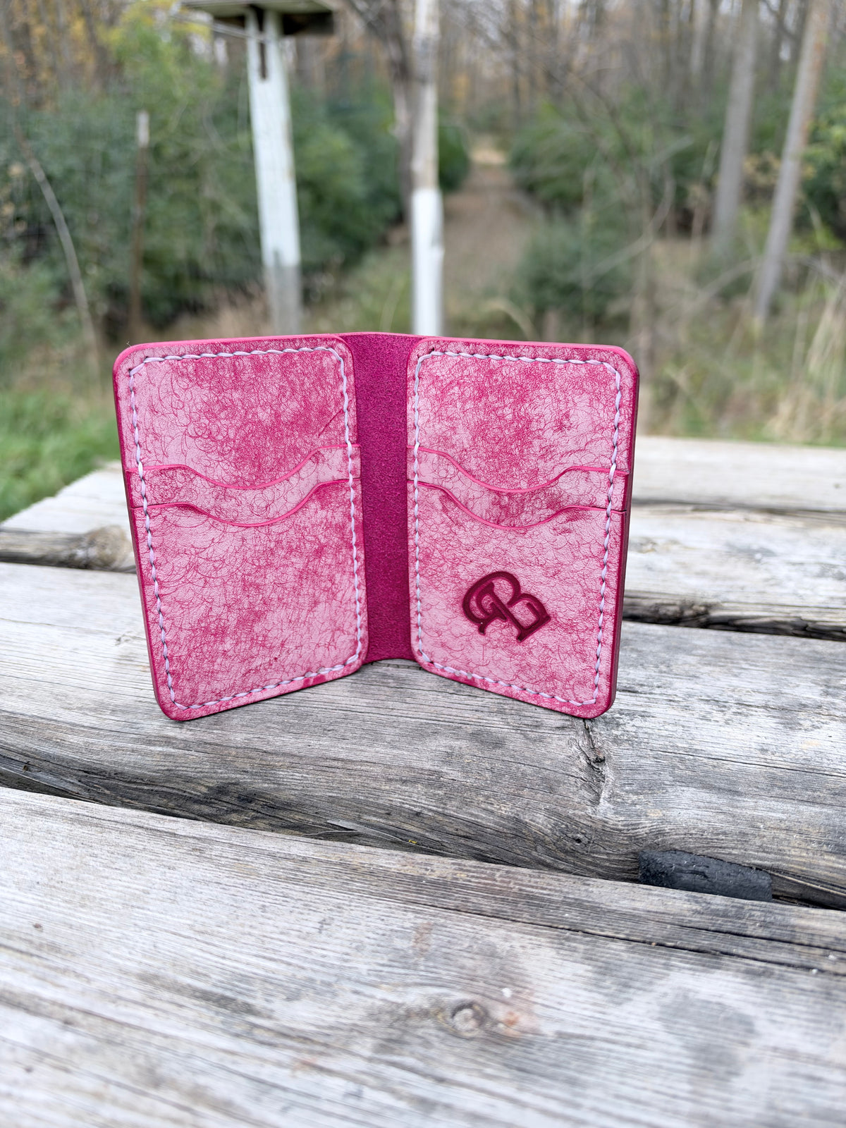 The Kevin – Margot Fog Leather Minimalist Front Pocket Wallet