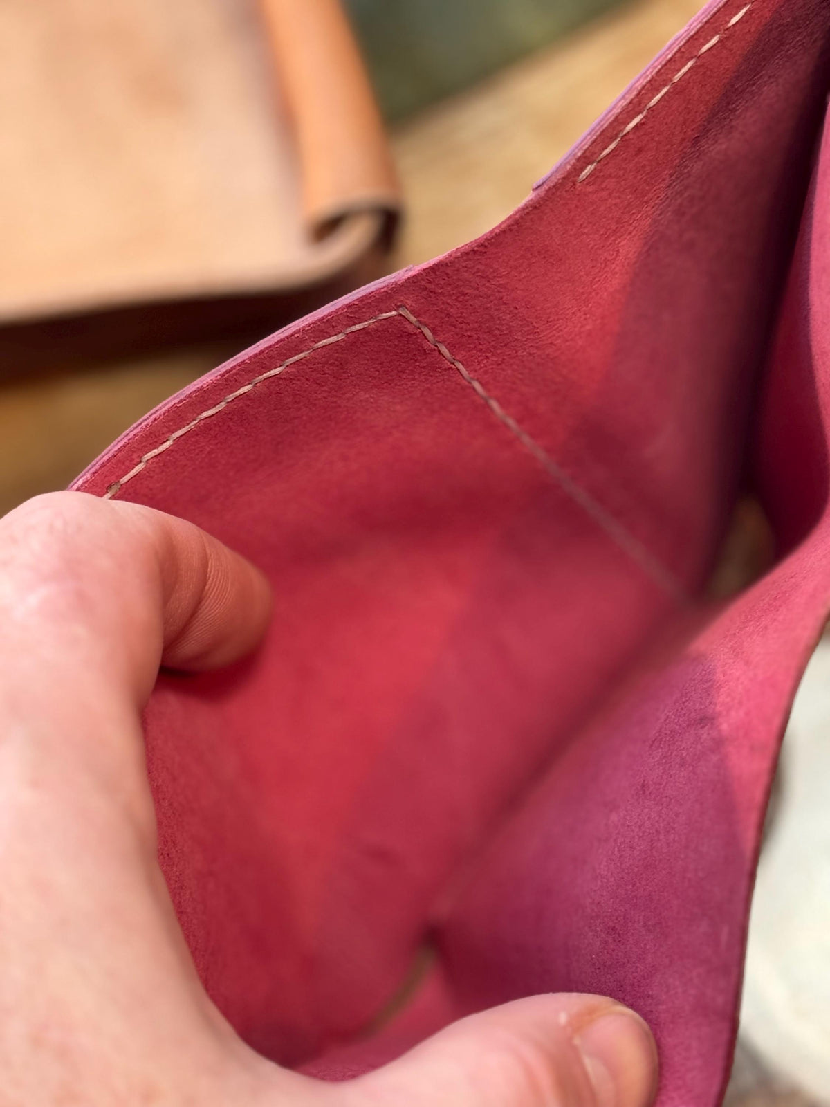 The Joseph – Handmade Tusting & Burnett Goat Leather Trifold Wallet | USA Made