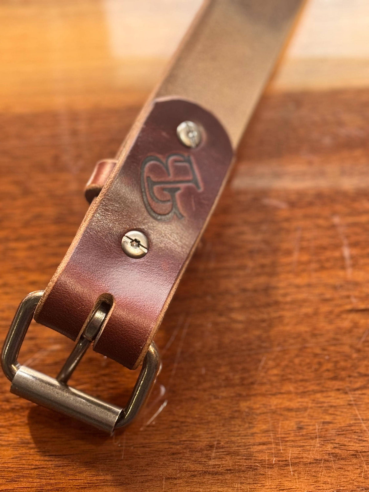 Handmade Horween Chromexcel Leather Belt — Tan, Full-Grain, Hand-Cut in Michigan
