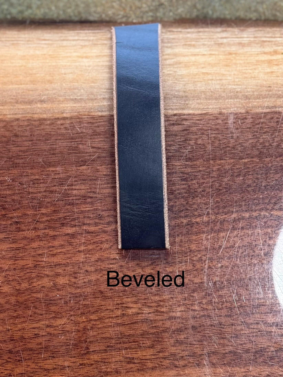 Handmade Horween Chromexcel Leather Belt — Black, Full-Grain, Hand-Cut in Michigan