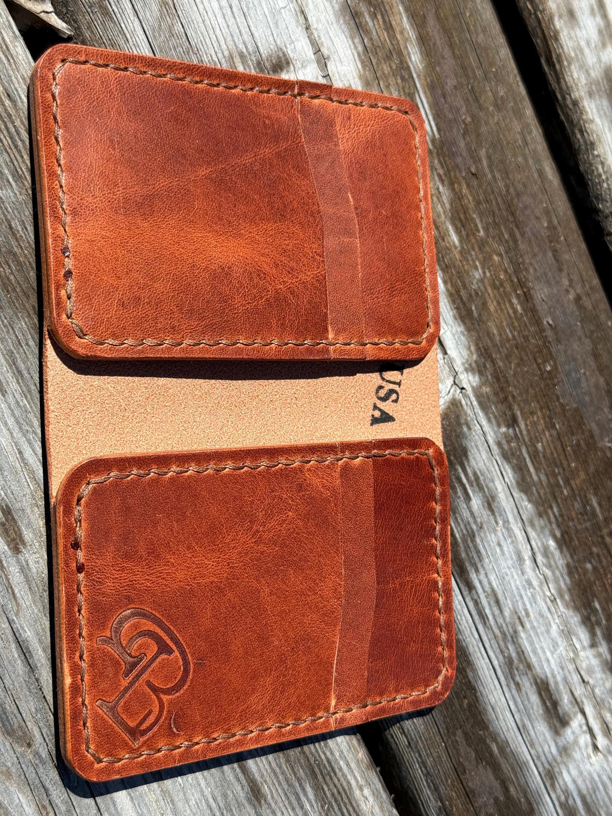 The Kevin – Handmade Veg Tanned Horween Leather Bifold Wallet | USA Made