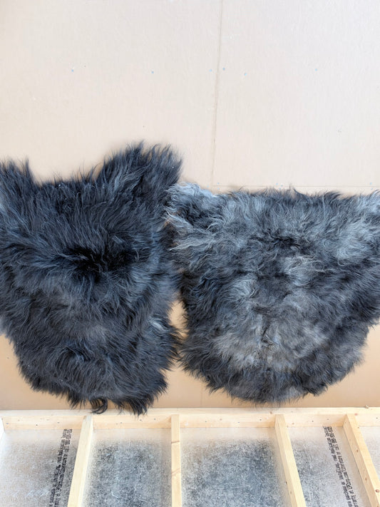Black Icelandic Sheepskin Rug