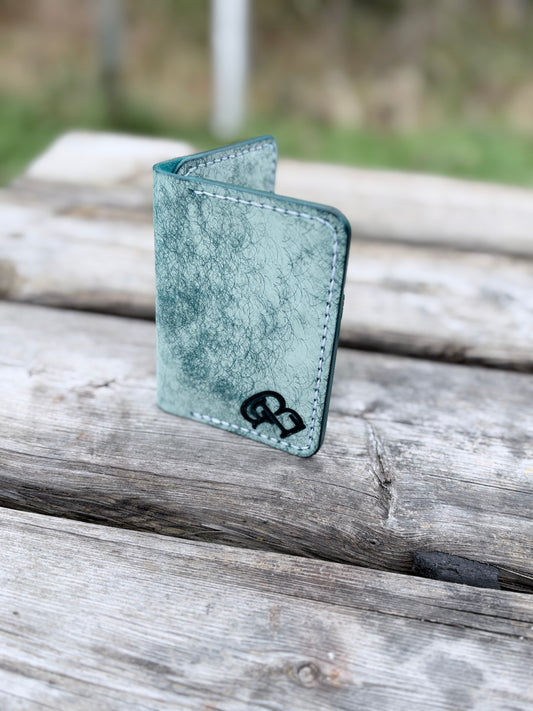 The Kevin – Margot Fog Leather Minimalist Front Pocket Wallet