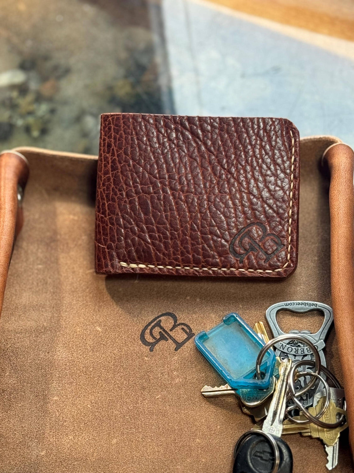 The Eugene – Handmade American Bison Leather Bifold Wallet | USA Made