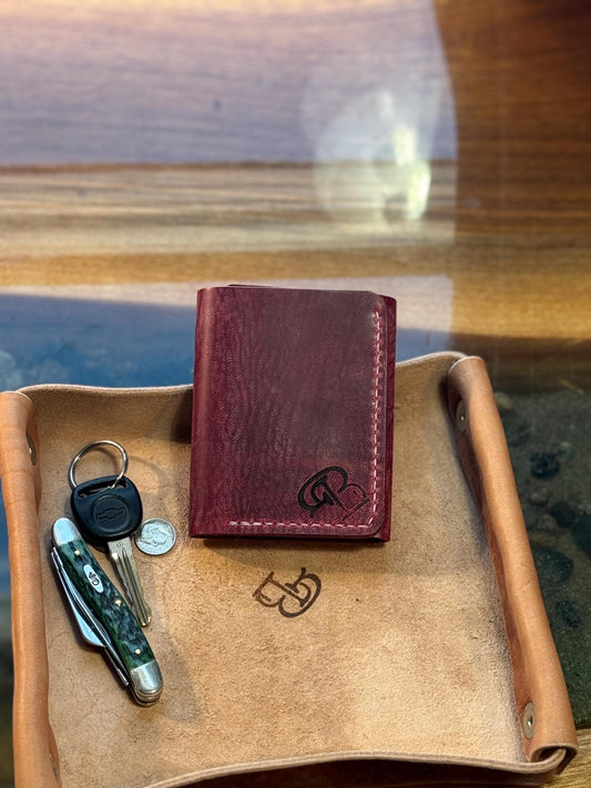 The Joseph – Handmade Tusting & Burnett Goat Leather Trifold Wallet | USA Made